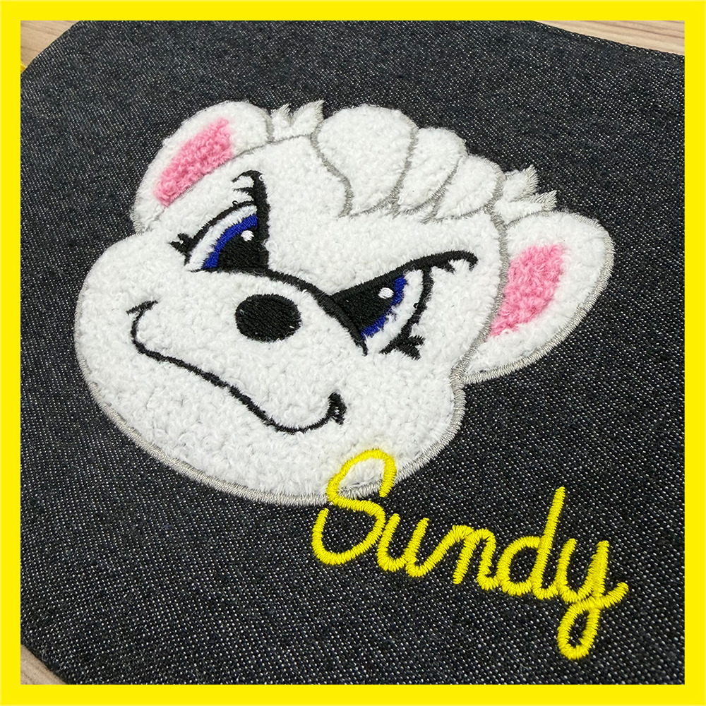 サンディーサガラ刺繍ポーチ 詳細画像 ‐ 3